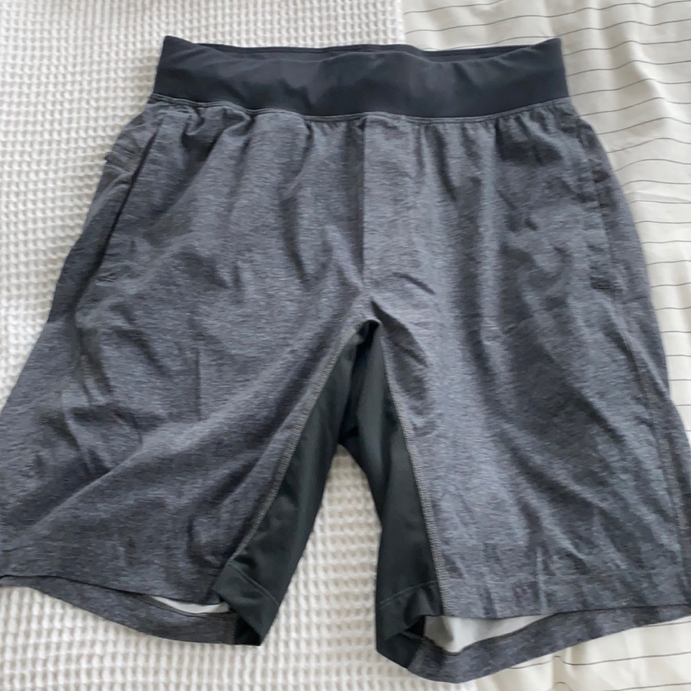 Medium lululemon workout shorts in gray